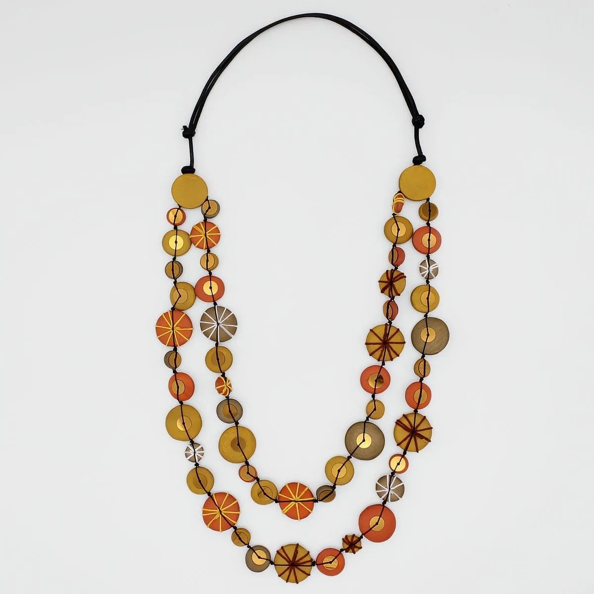 Orange Melody Statement Necklace