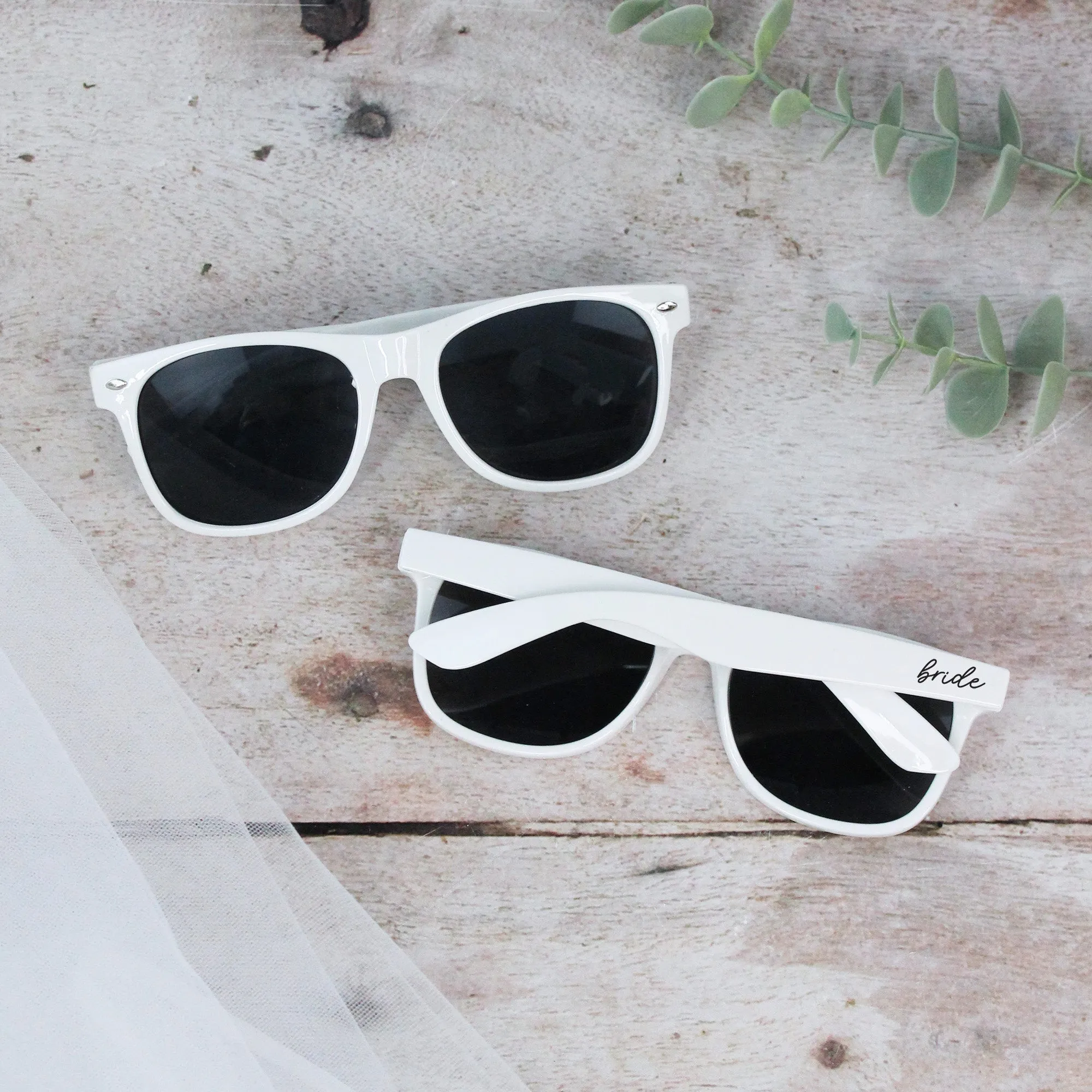 Personalised Black Bride Squad & White Bride Sunglasses