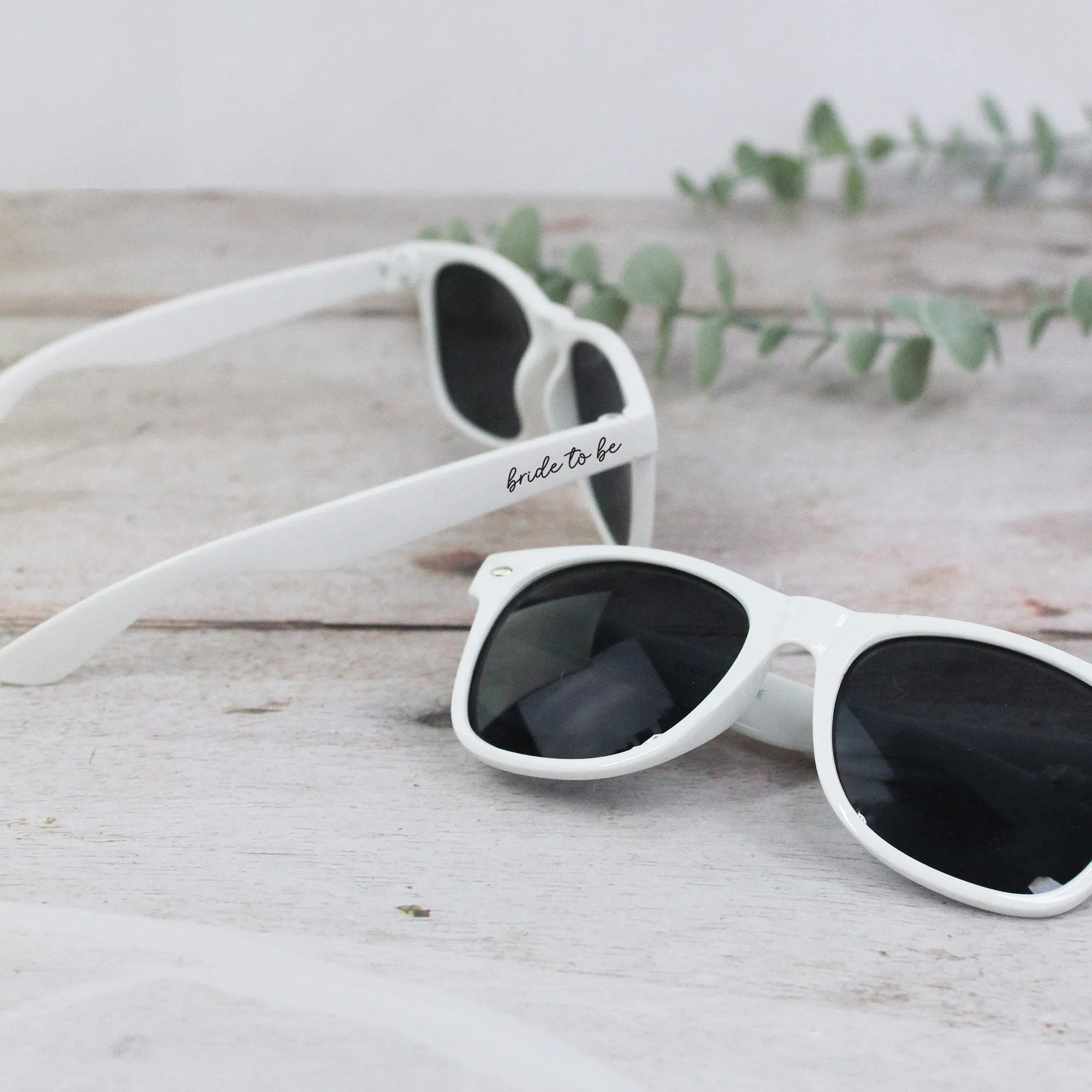 Personalised Black Bride Squad & White Bride Sunglasses