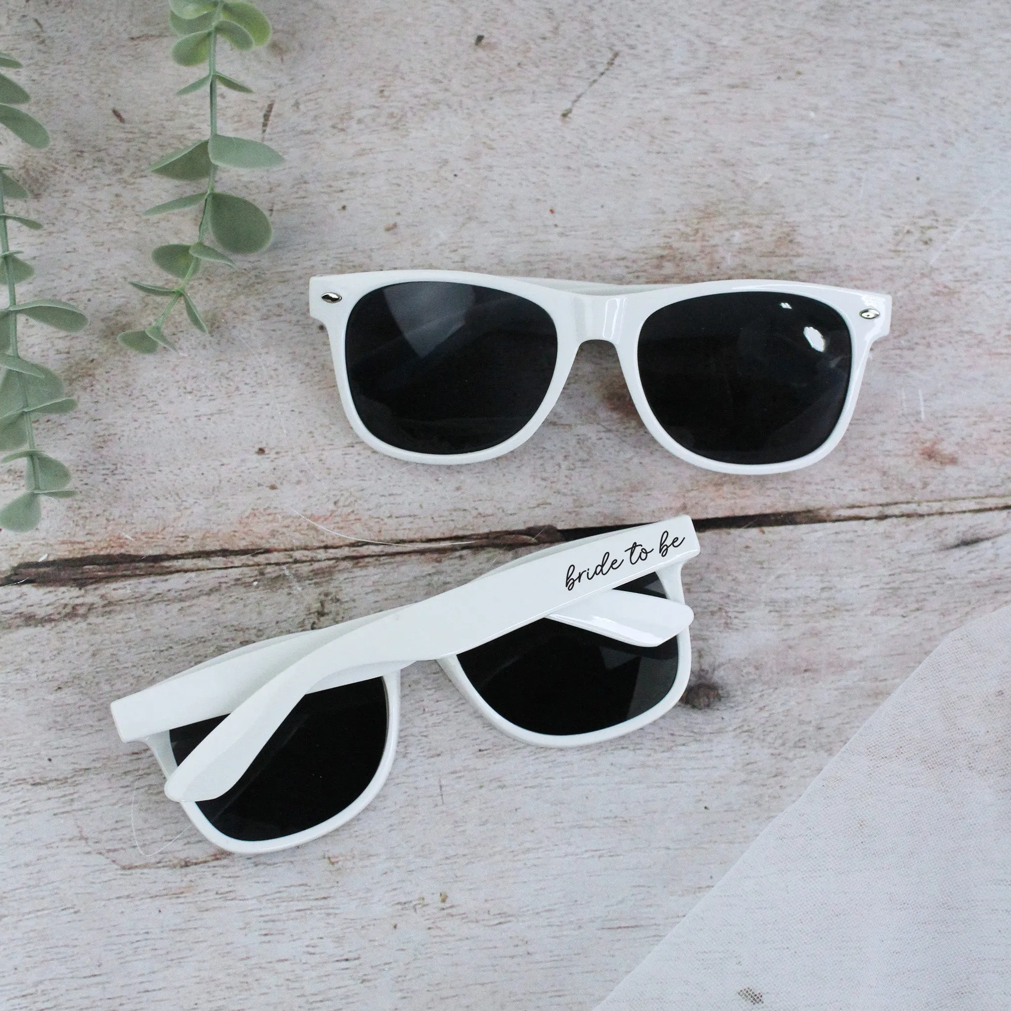 Personalised Black Bride Squad & White Bride Sunglasses