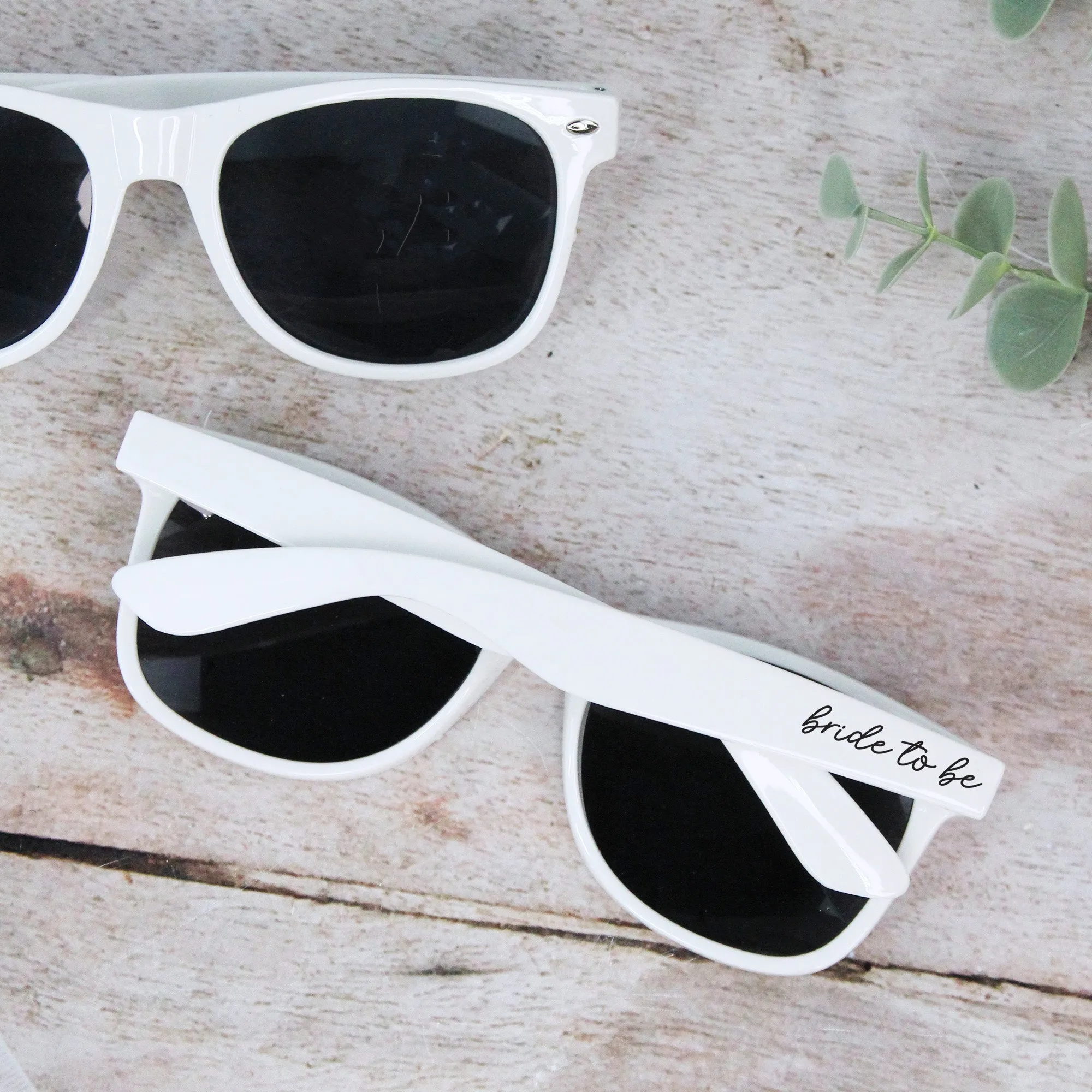 Personalised Black Bride Squad & White Bride Sunglasses