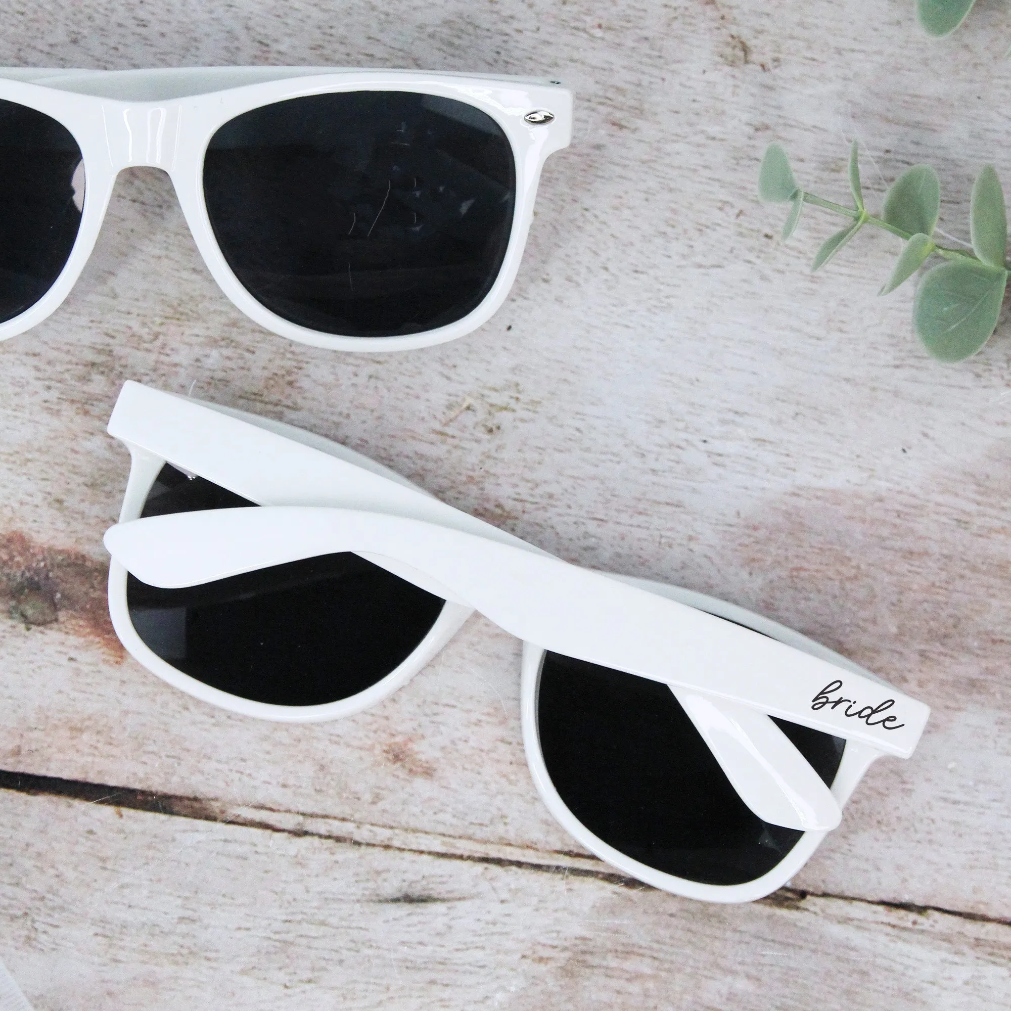 Personalised Black Bride Squad & White Bride Sunglasses