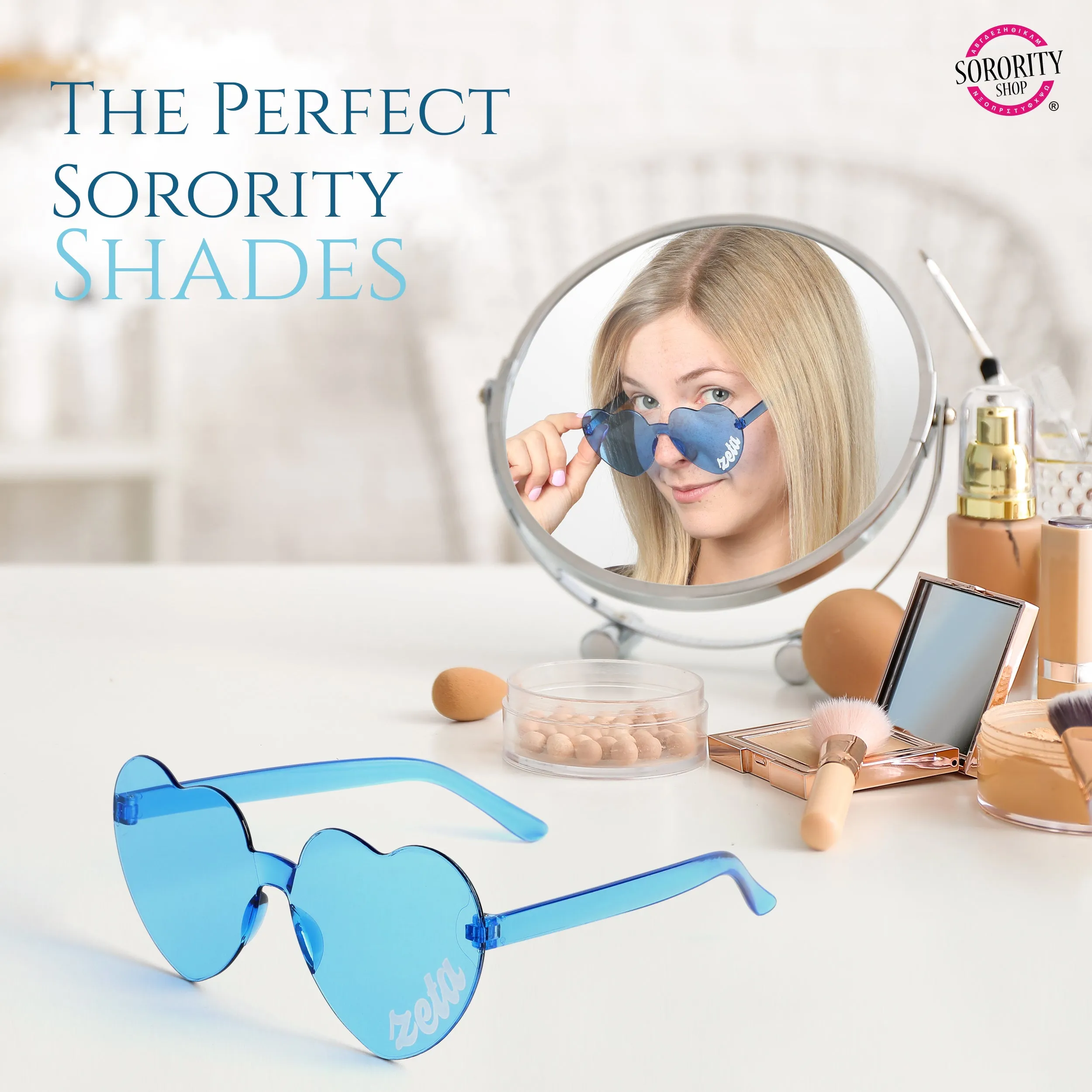 Phi Sigma Rho Sunglasses - Heart Shaped