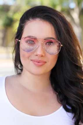Pink Rainbow Aviators