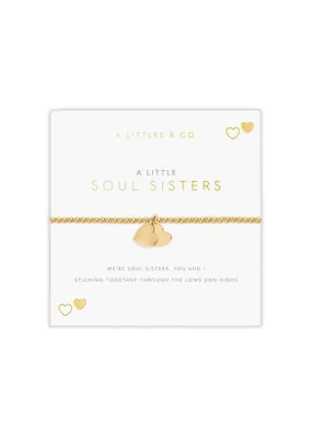 "Soul Sisters" Gold Stretch Bracelet