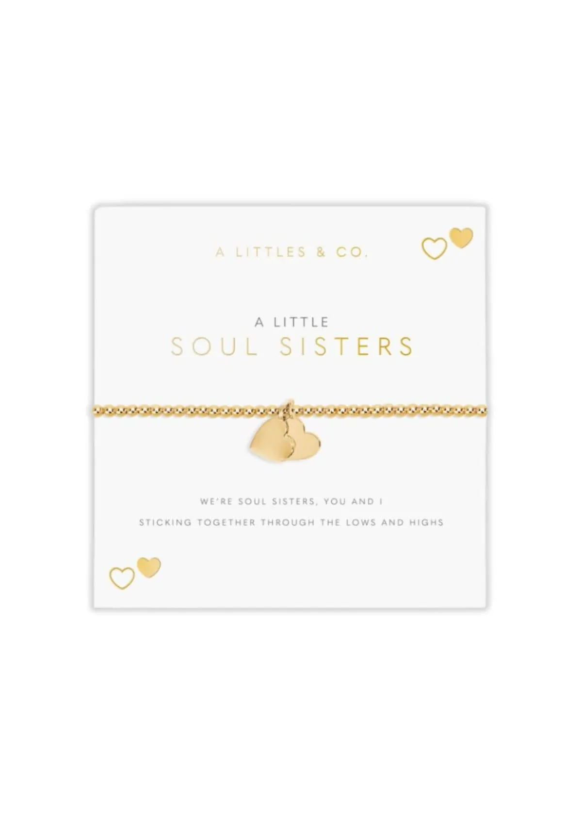 "Soul Sisters" Gold Stretch Bracelet