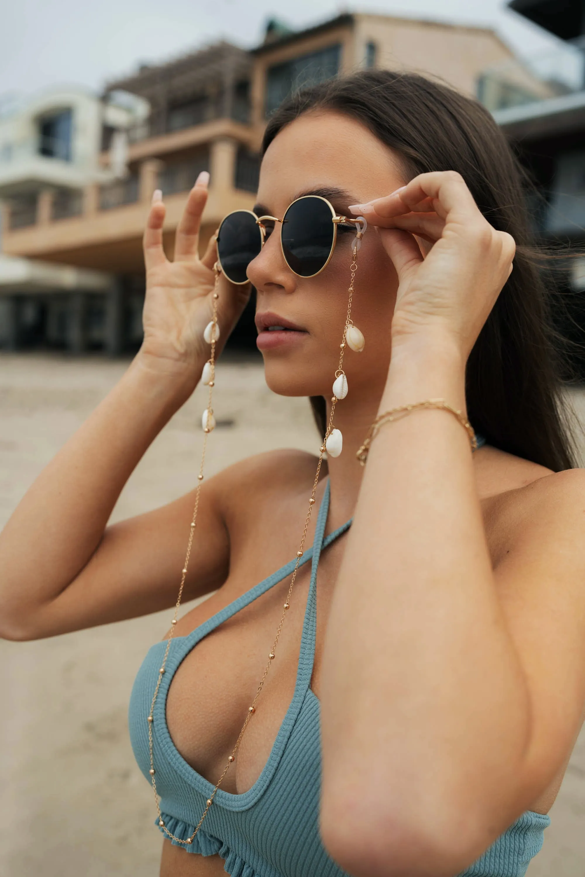 Rae Gold Sunglasses Chain