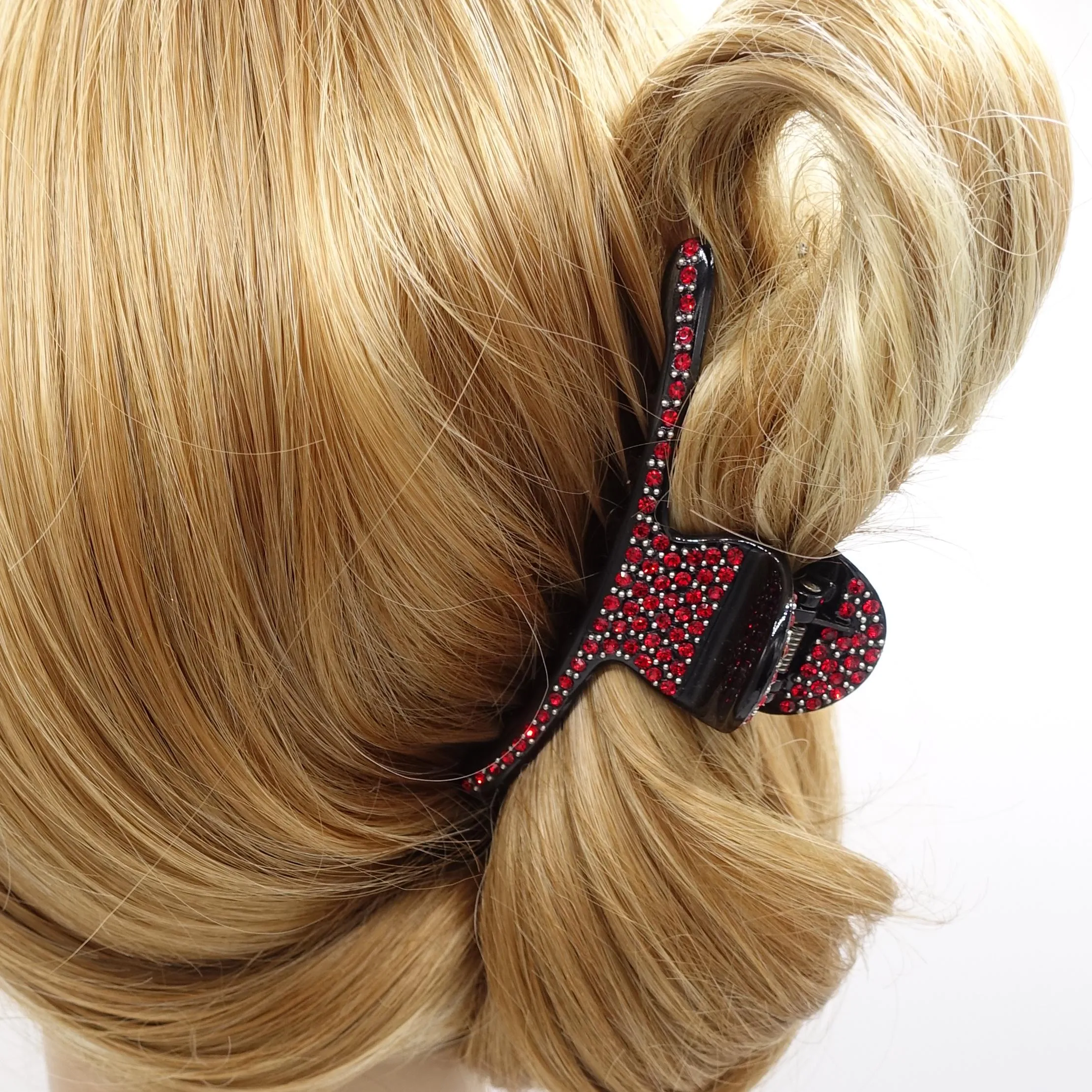 rhinestone hair claw, slim hair claw, occasion hair claw for women