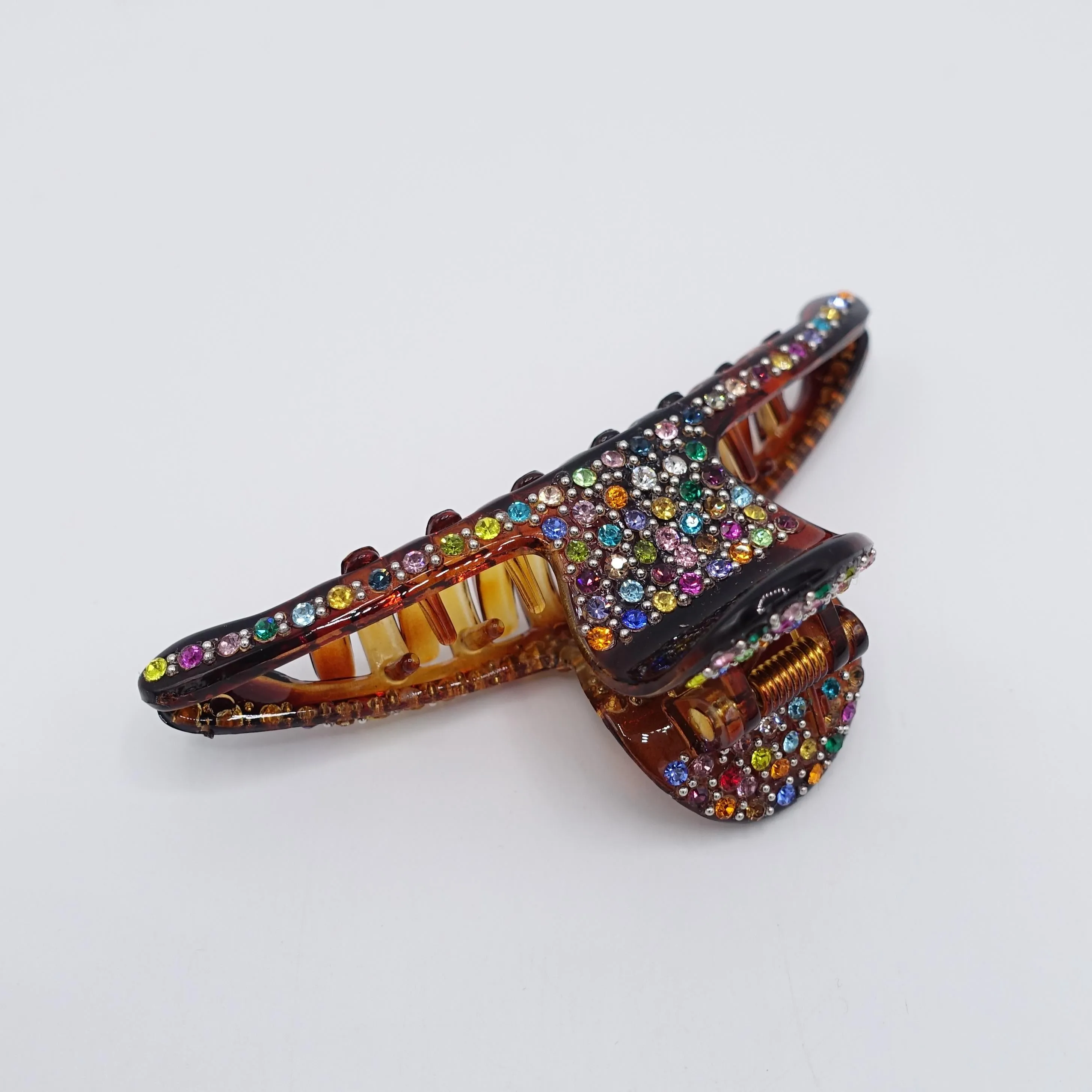 rhinestone hair claw, slim hair claw, occasion hair claw for women