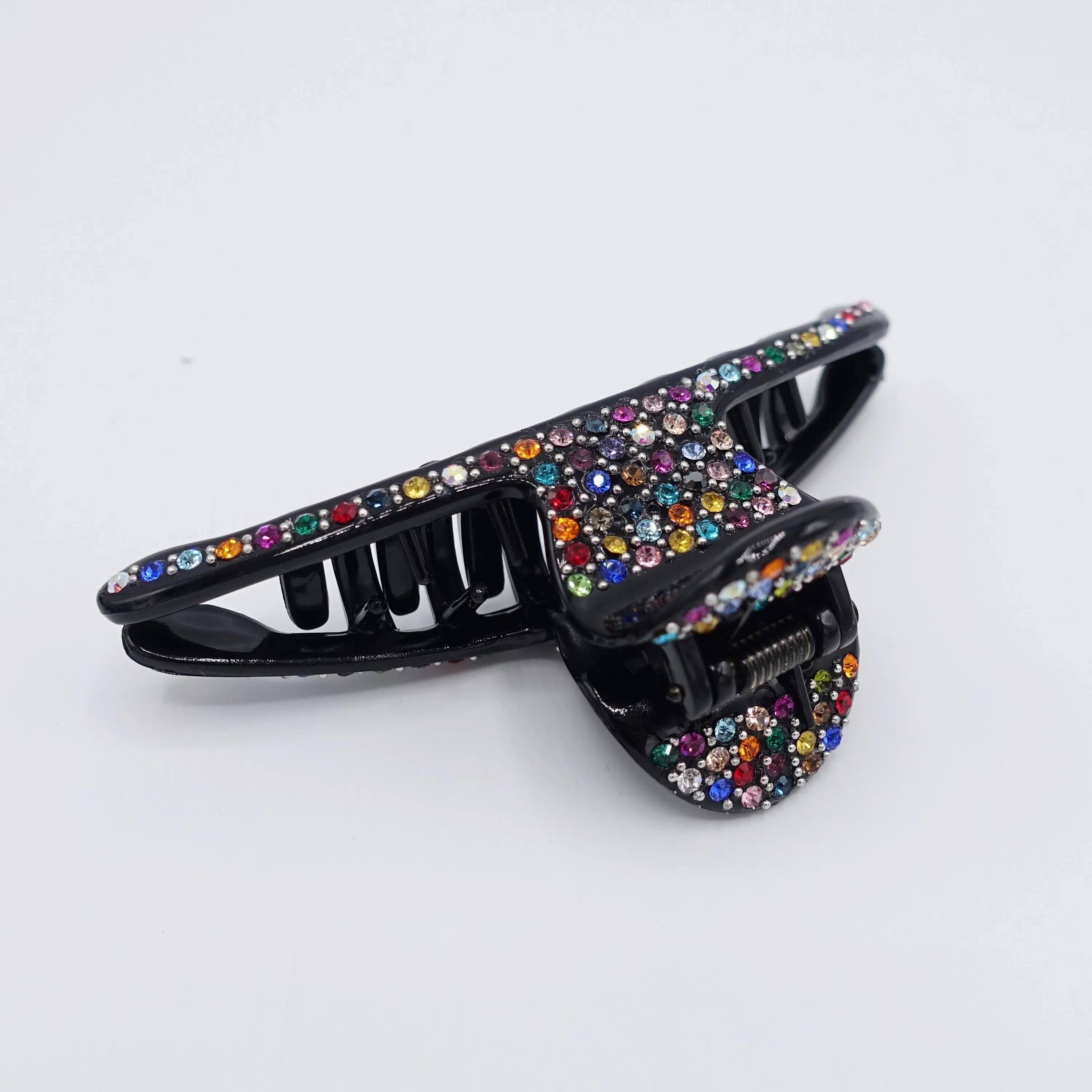 rhinestone hair claw, slim hair claw, occasion hair claw for women