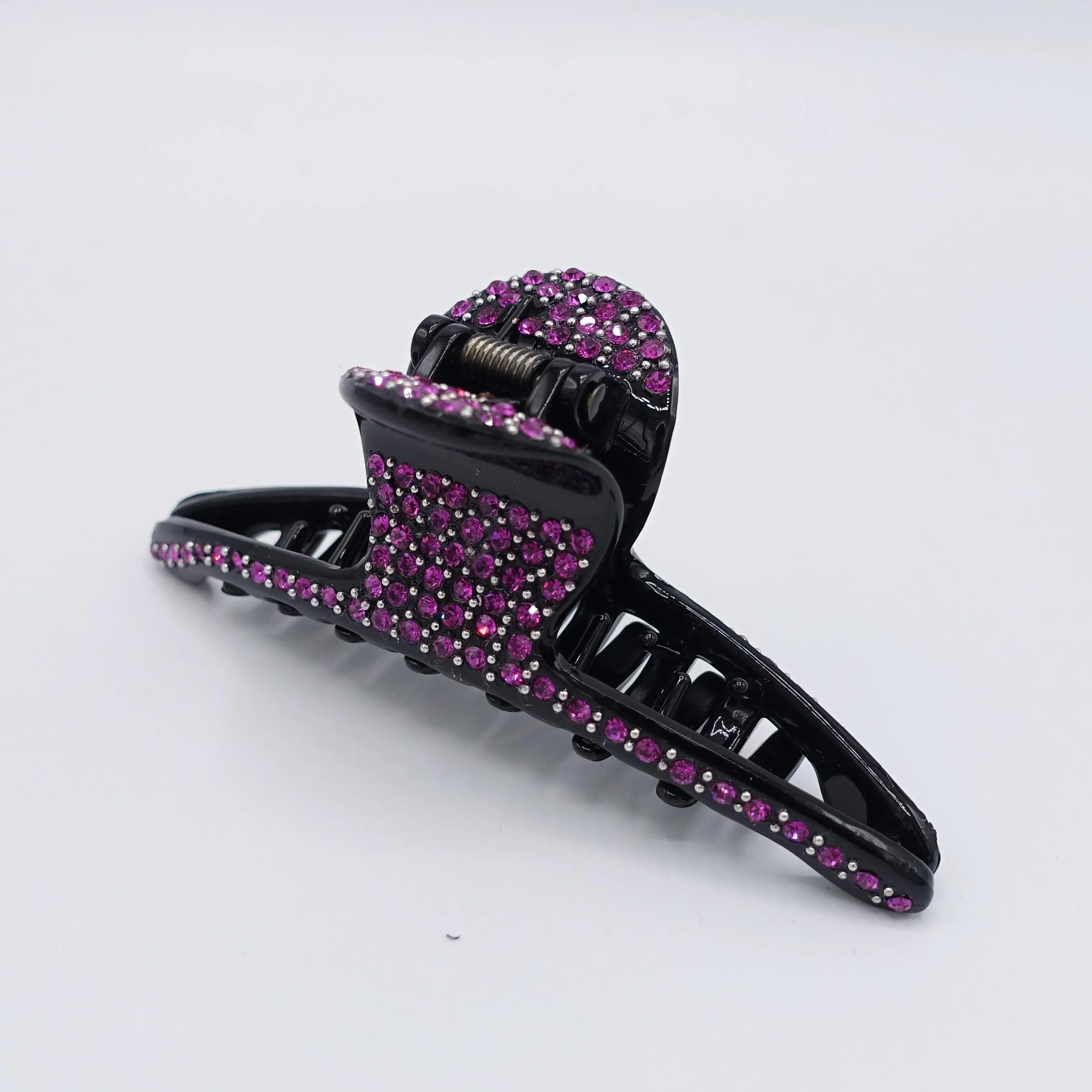 rhinestone hair claw, slim hair claw, occasion hair claw for women