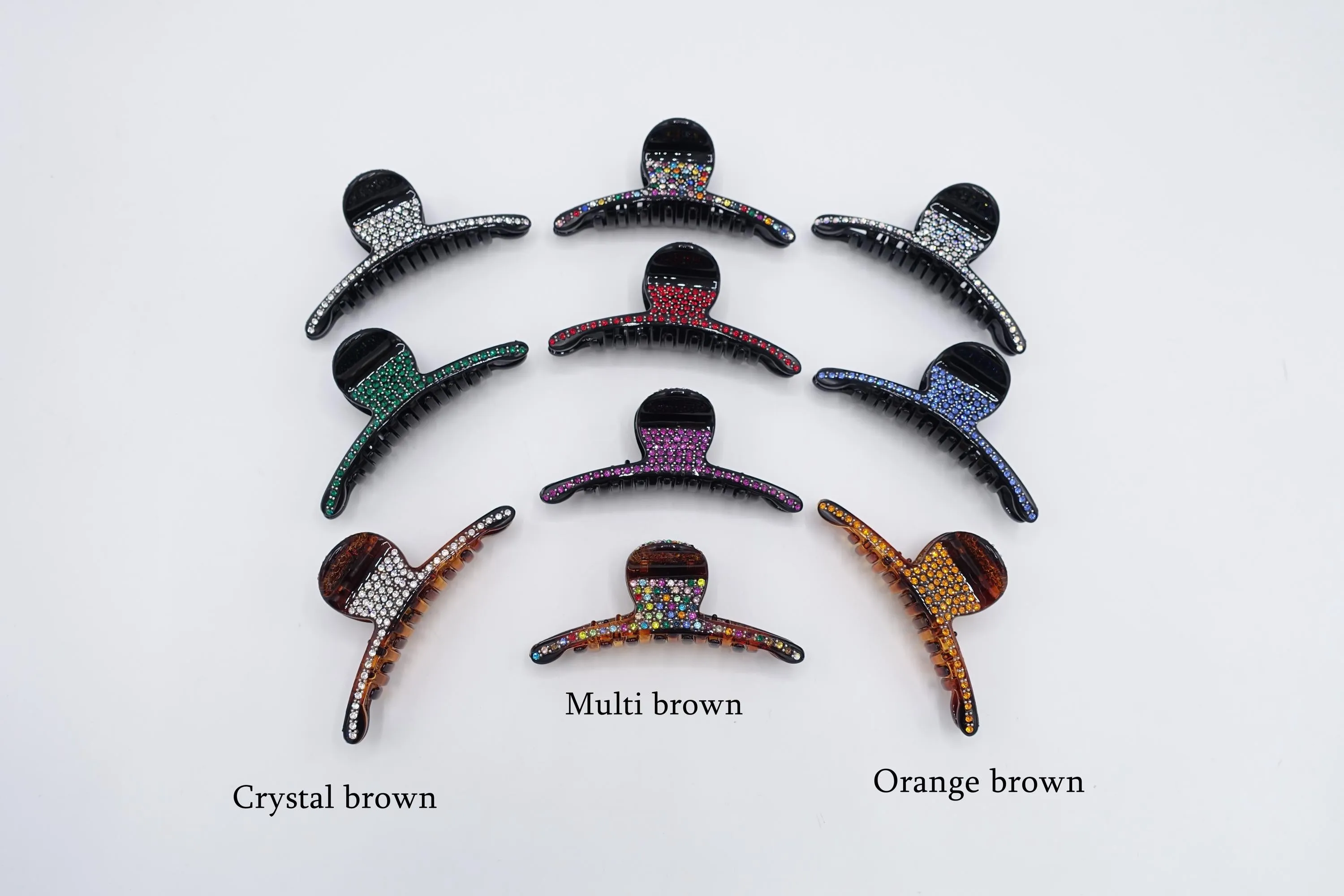 rhinestone hair claw, slim hair claw, occasion hair claw for women