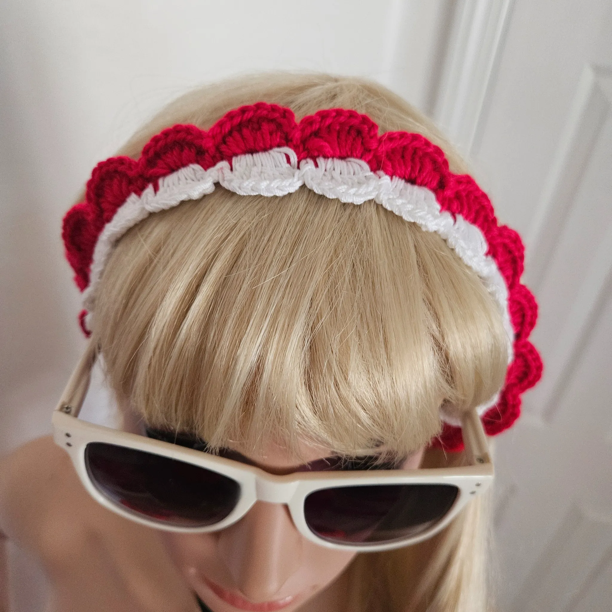 Rita Rosa Ocean Ripple-Style Handmade Crochet Tie-Back Headbands