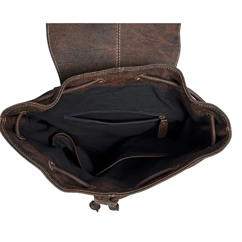 Rolling Plains Hand-Tooled Backpack Bag