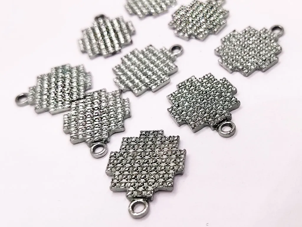 Silver Designer Metallic Jewelry Charms