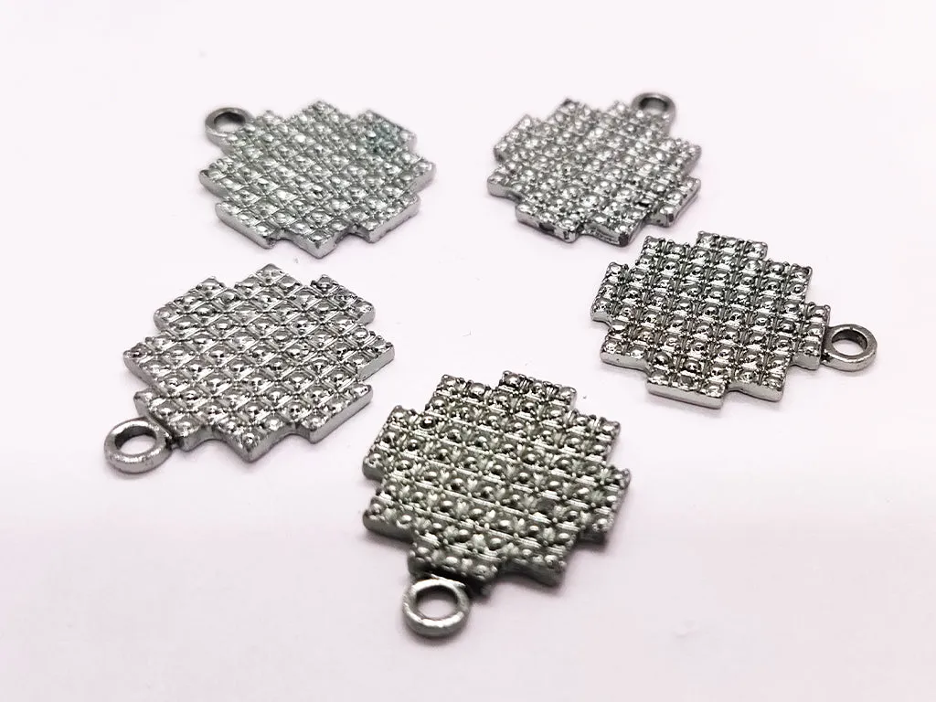 Silver Designer Metallic Jewelry Charms