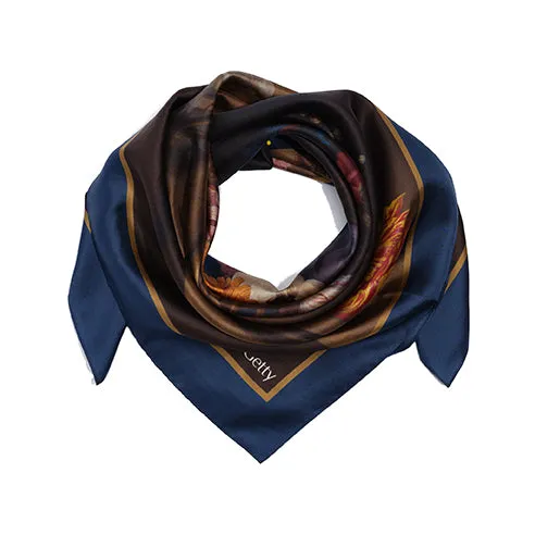 Square Ambrosius Bosschaert Flower Still Life Silk Scarf