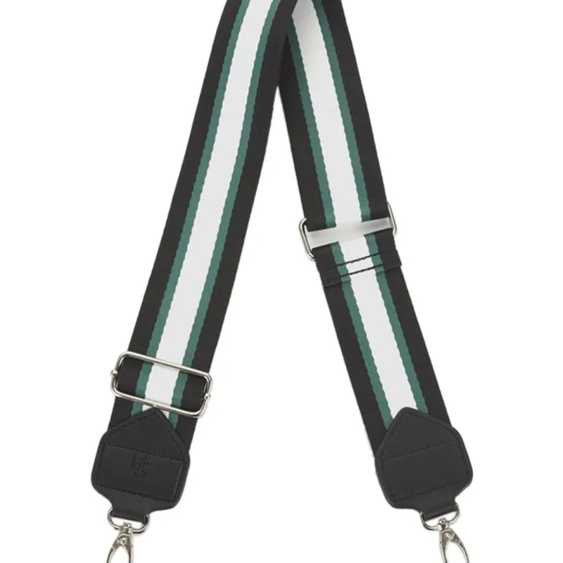 Urban Status -  Wide Webbing Strap - Green Stripe